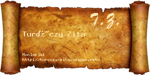 Turóczy Zita névjegykártya